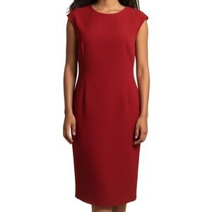 BETSEY‎ JOHNSON  Gorgeous Hot Pink Stitched Seam Dress EUC Size 8